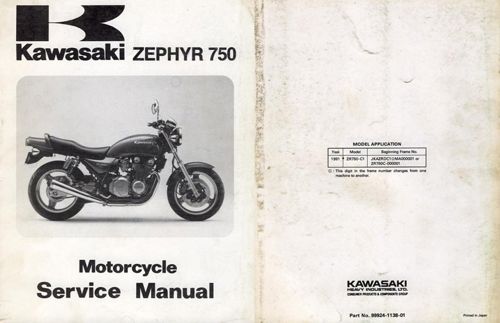 Service Manual ZEPHYR 750