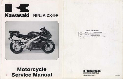 SERVICE MANUAL NINJA ZX-9R