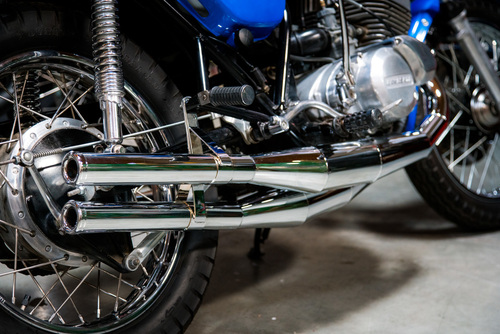 Exhaust Set Complete Chamber - Chrome/H2 750