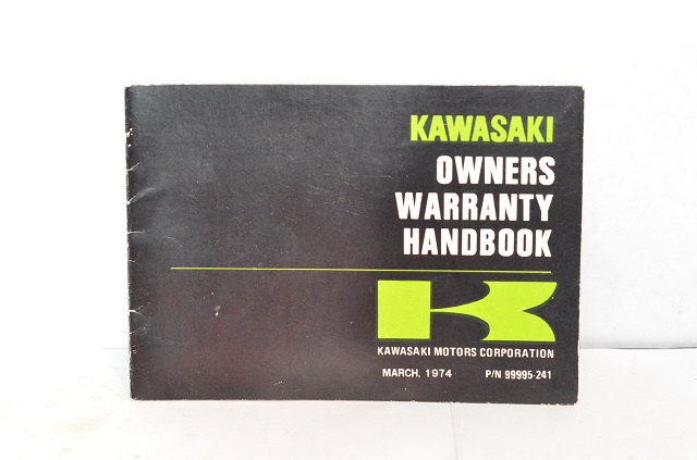 (image for) OWNERS WARRANTY HANDBOOK 1974